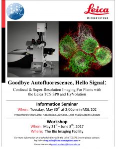 Leica SP8 demo/workshop/seminar