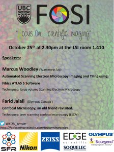 FOSI seminar October 25, 2017 – CANCELLED